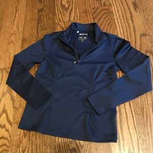 Boys Medium Adidas Quarter Zip Long Sleeve Jacket